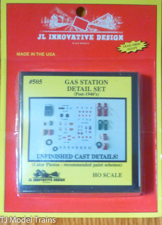 JL Innovative Design #505 Gas Station Detail Set (Post 1940's) Parts