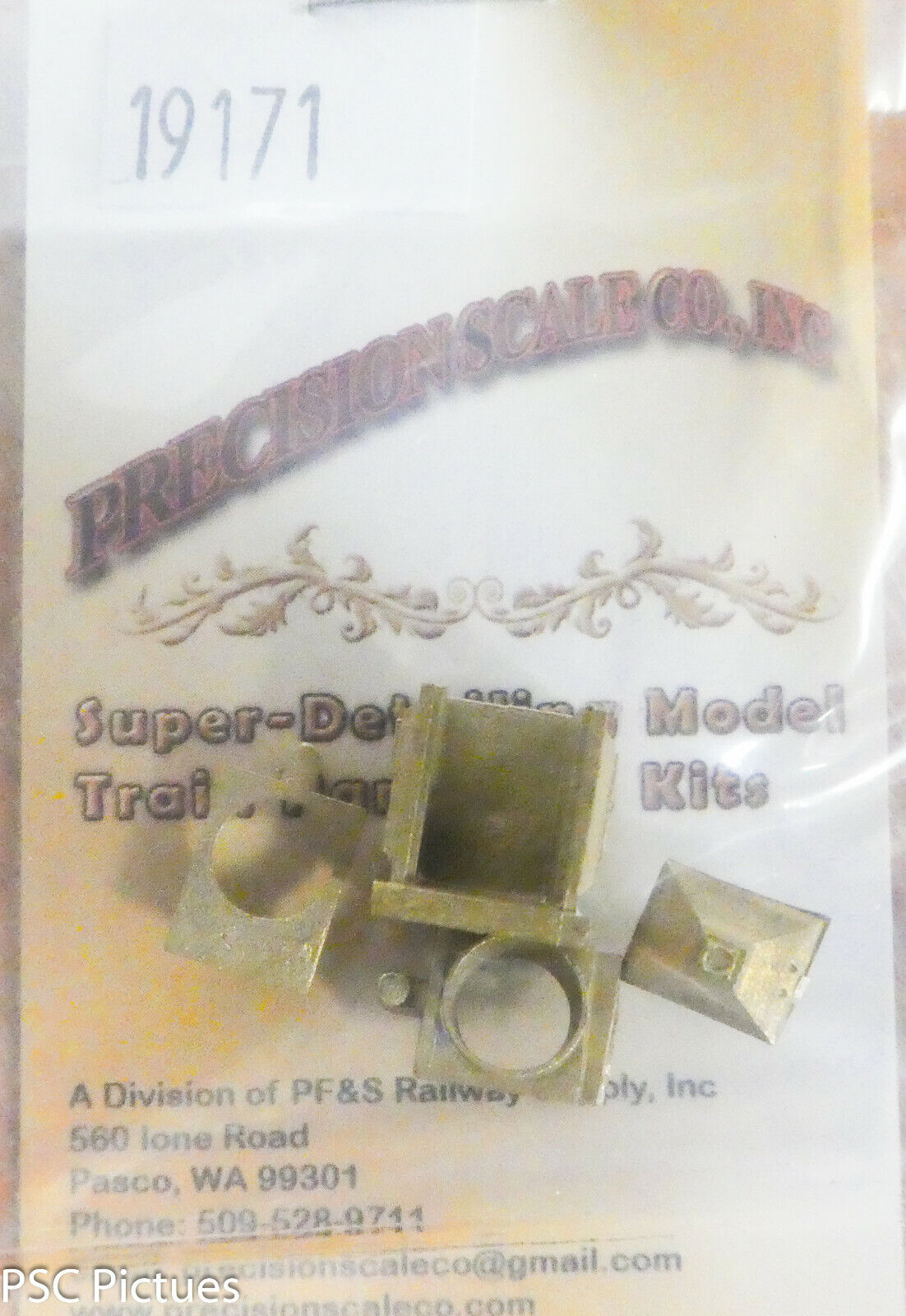 Precision Scale Sn3 #19171 Box Head Lamp with 15" Flat Lens Opening (Brass Kit)