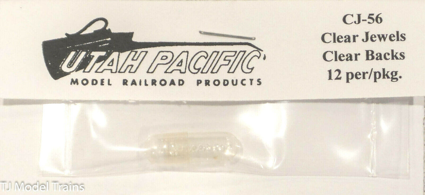 Utah Pacific #56 Clear Jewels w/ Clear backs 12/pkg.