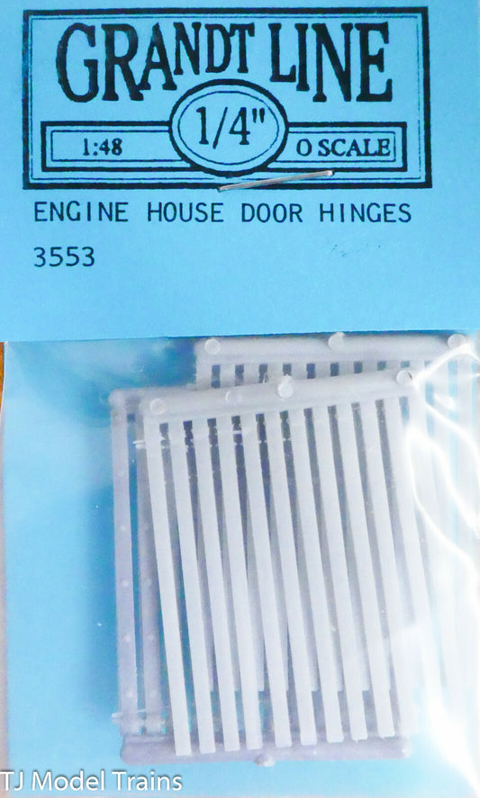 Grandt Line O #3553 Door Hinges -- Engine House (Plastic)