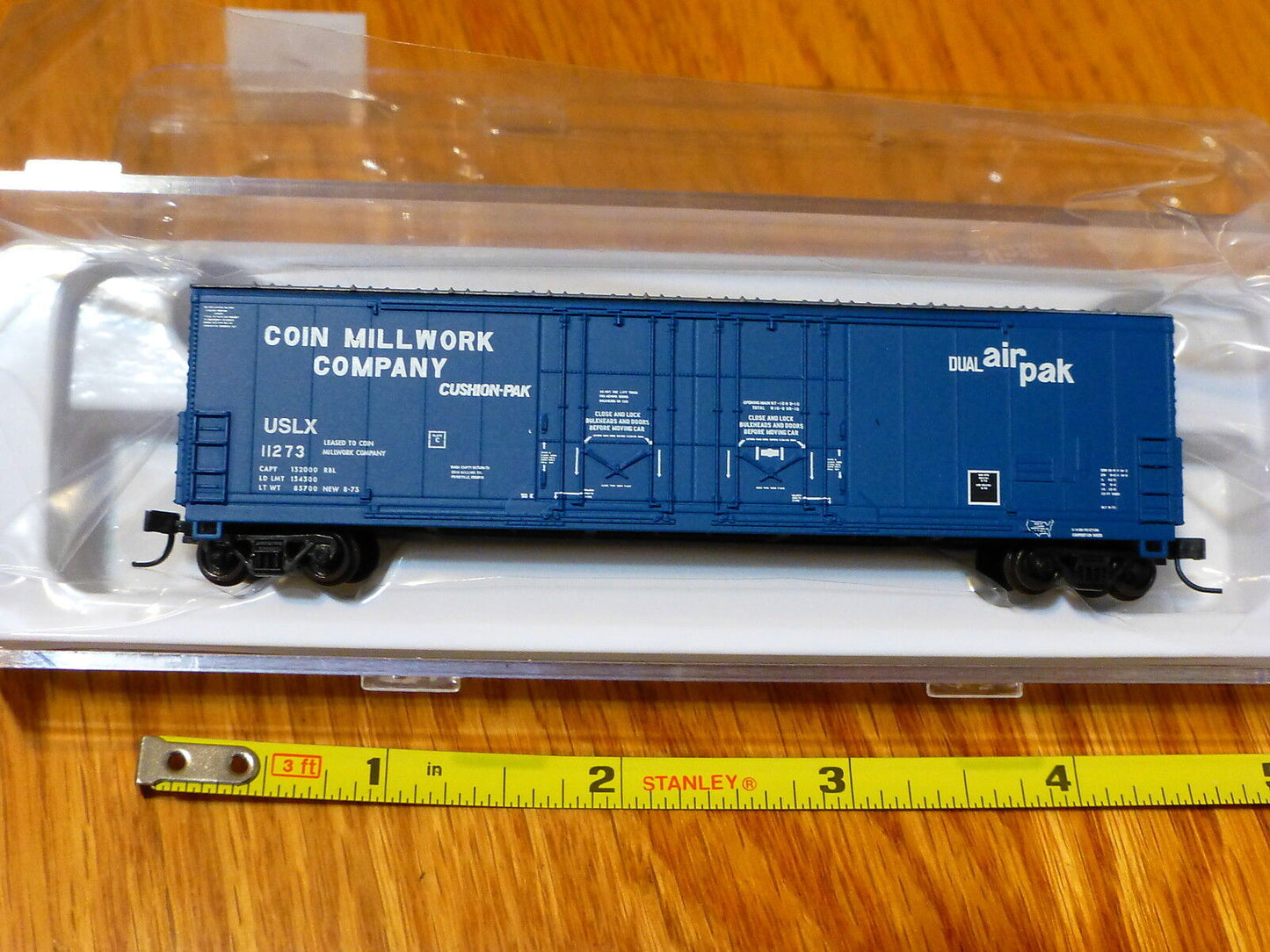 Atlas N #50001412 Coin Millwork (53' Evans Double Plug-Door Box Car) Rd#11273