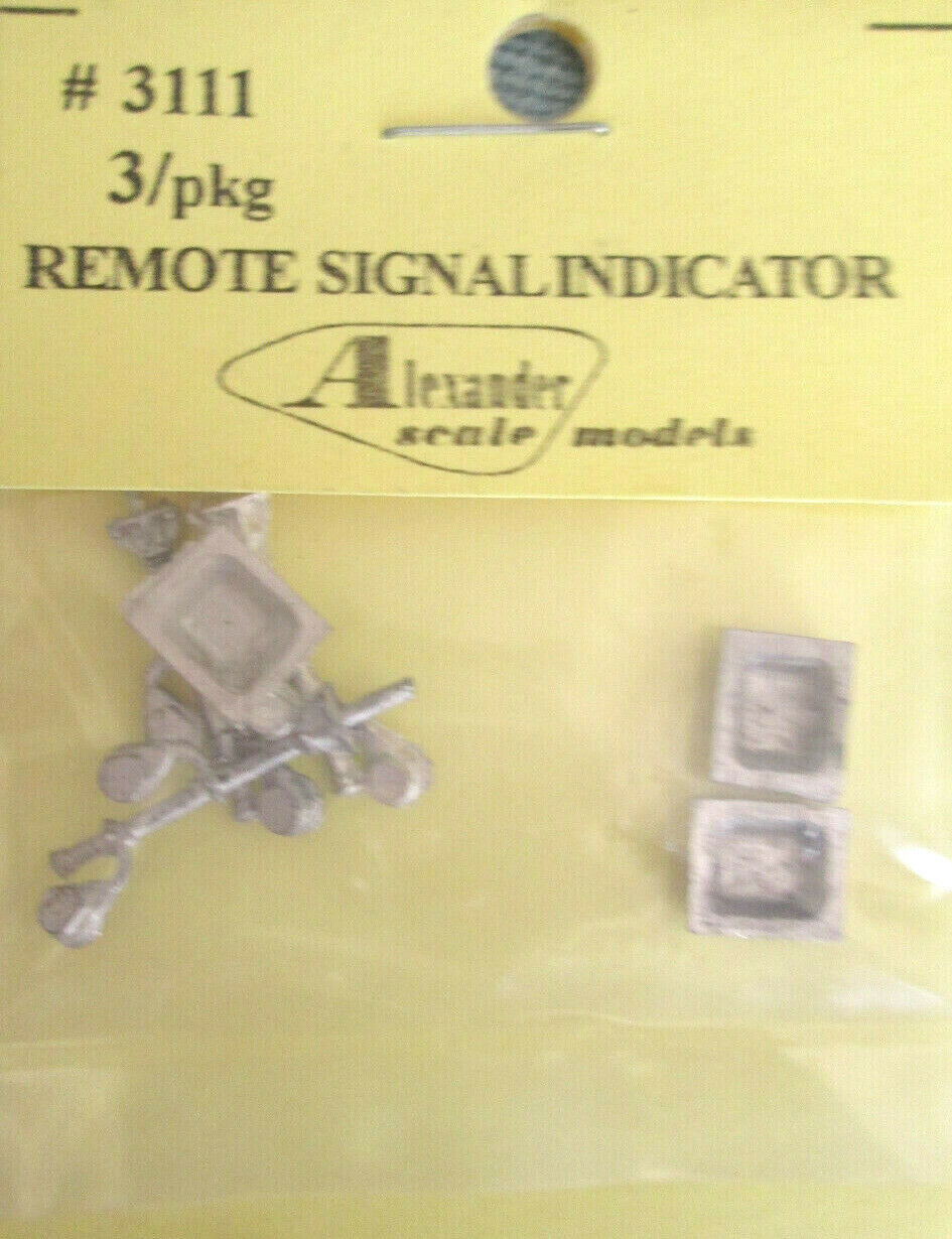 Alexander Scale HO #3111 Remote Signal Indicator Cast 3 / Light Cast Metal