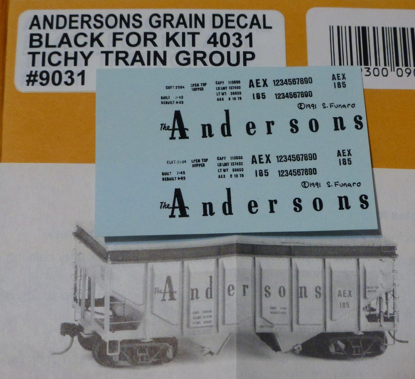Decal / Tichy Train Group HO #9031 Decals For USRA 36' 2-Bay Panel Side Rebuilt