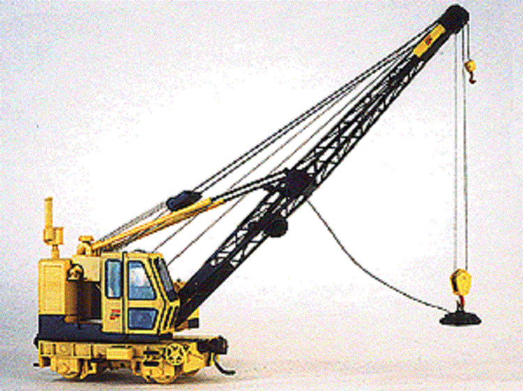 Custom Finishing Models HO #7015 Pyke 18 Ton Rail Crane (White Metal Kit)w/Brass