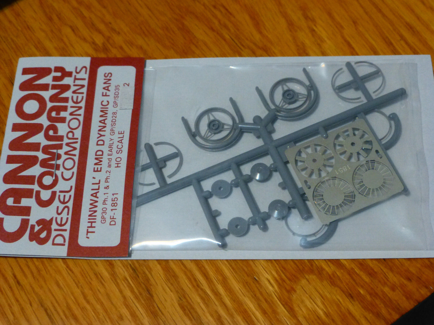 Cannon & Company HO #1851 Thinwall EMD 48" Dynamic Brake Fans pkg(2) Early Style