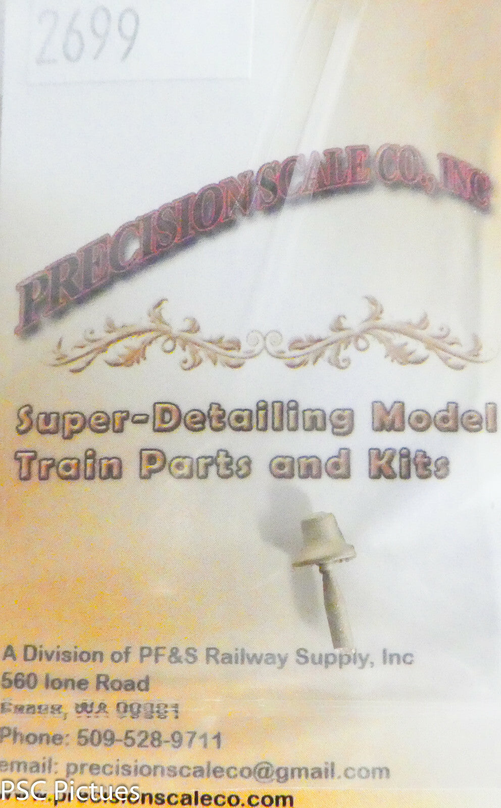 Precision Scale HO #2699 Bell (Brass Casting) HO Scale