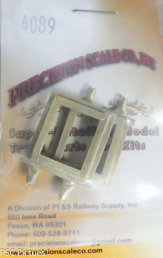 Precision Scale O #4089 Caboose Windows, Pacific Lumber Co (Brass)