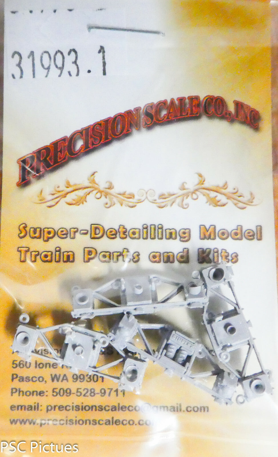 Precision Scale HOn3 #31993.1 Sideframes, Simplex Truck for #31551 (Plastic)