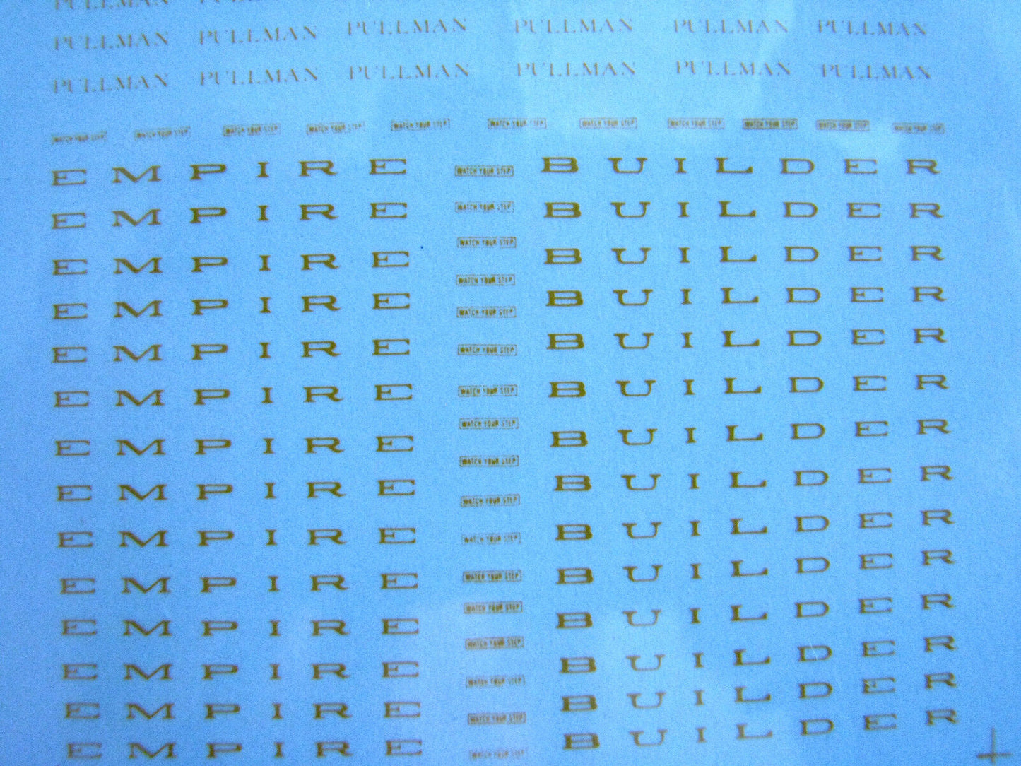 Microscale Decal N #60-372 GN Passenger Car - Empire Builder - Pullman Owned