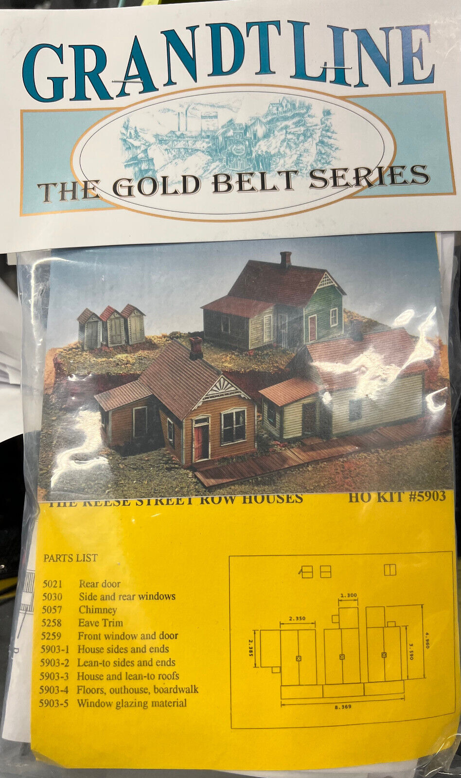 Grandt Line HO 5903 Reese Street Row Houses TJ Model Trains & Things