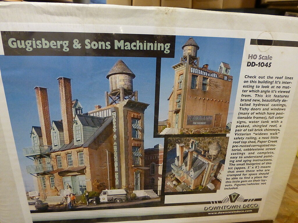 Downtown Deco HO #DD1045 Gugisberg & Sons Machining - Kit -- Cast Hydrocal & Pla
