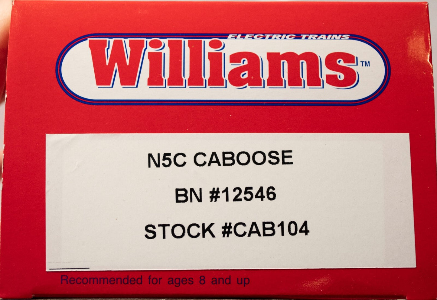 Williams #CAB104 Burlington Northern N5c Illuminated Caboose
