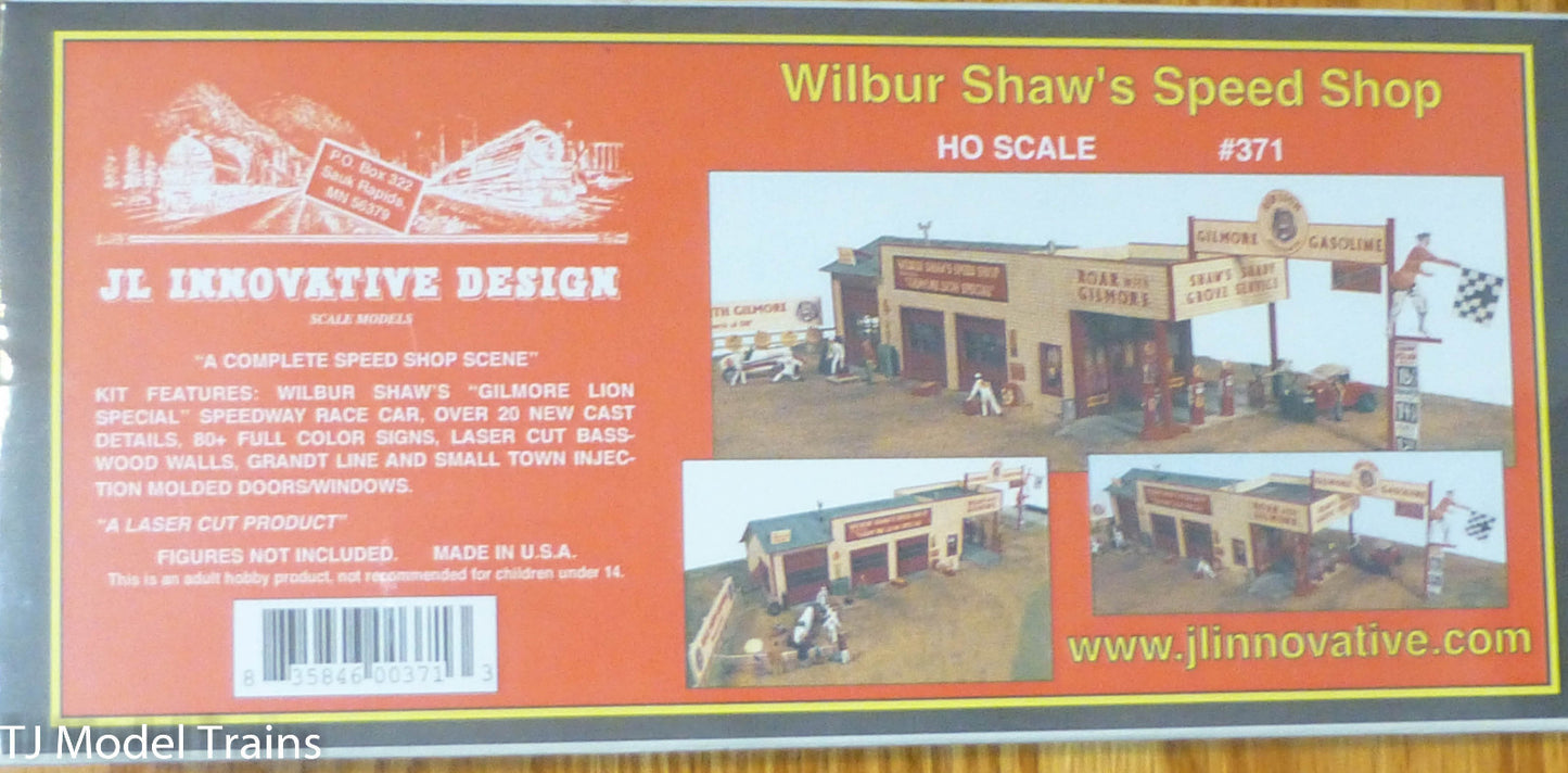 JL Innovative Design HO #371 Wilbur Shaw's Speed Shop (1:87 Scale) Kit