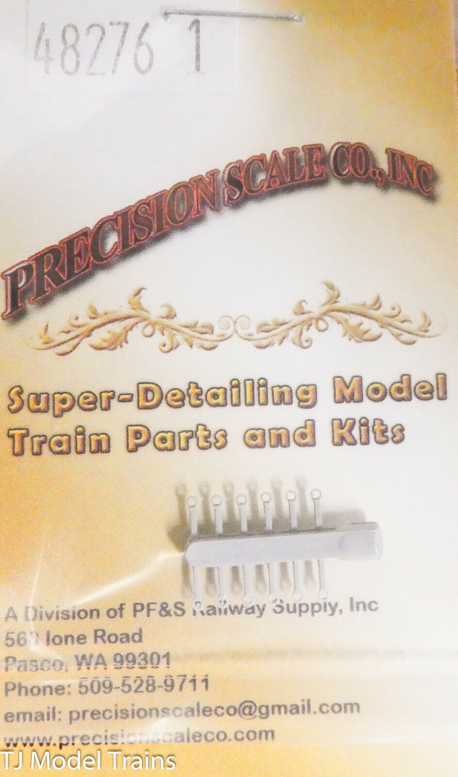Precision Scale O,HO,S,A #48276.1 Lift Rings, For: .018" Wire (Plastic Parts)