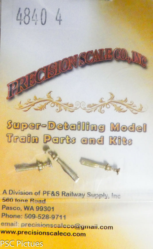 Precision Scale HO,O,S #4840.4 Valves, Cored Globe, .028" Dia., 2"=HO, 1-3/8=S &