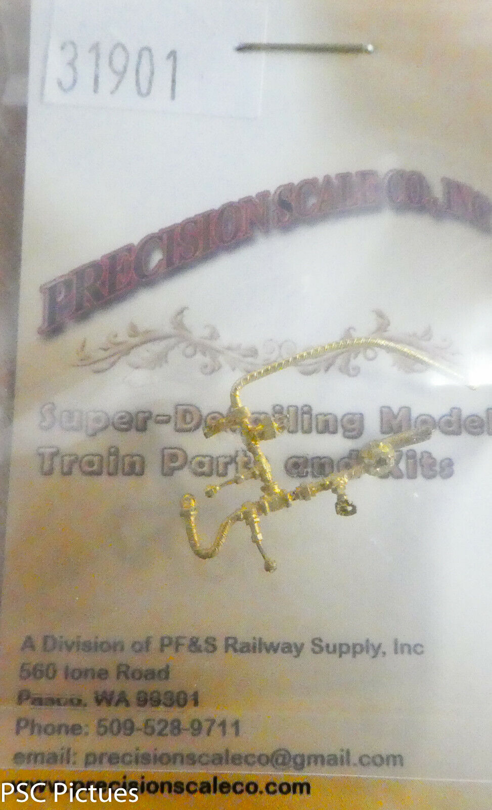 Precision Scale HO #31901 Plumbing, Ste4am Supply, GN N-3 Air Pump (Brass)