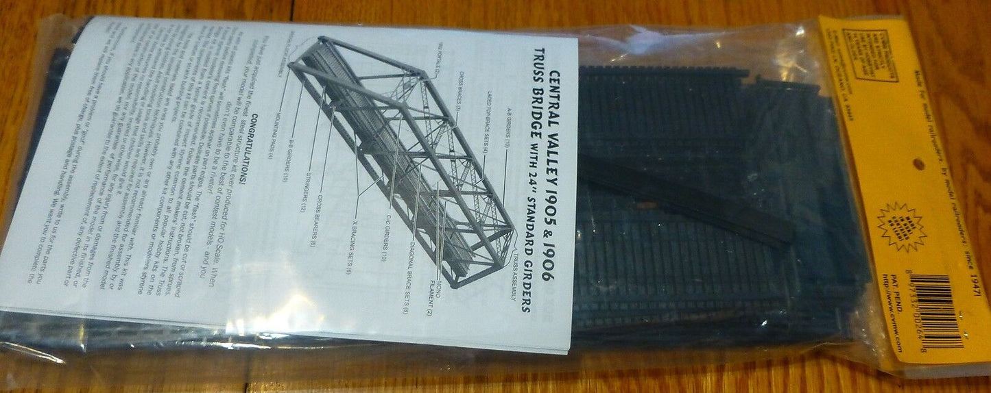 Central Valley #1905 (HO Scale) Midwest Punch Plate Girder 150' Bridge Kit