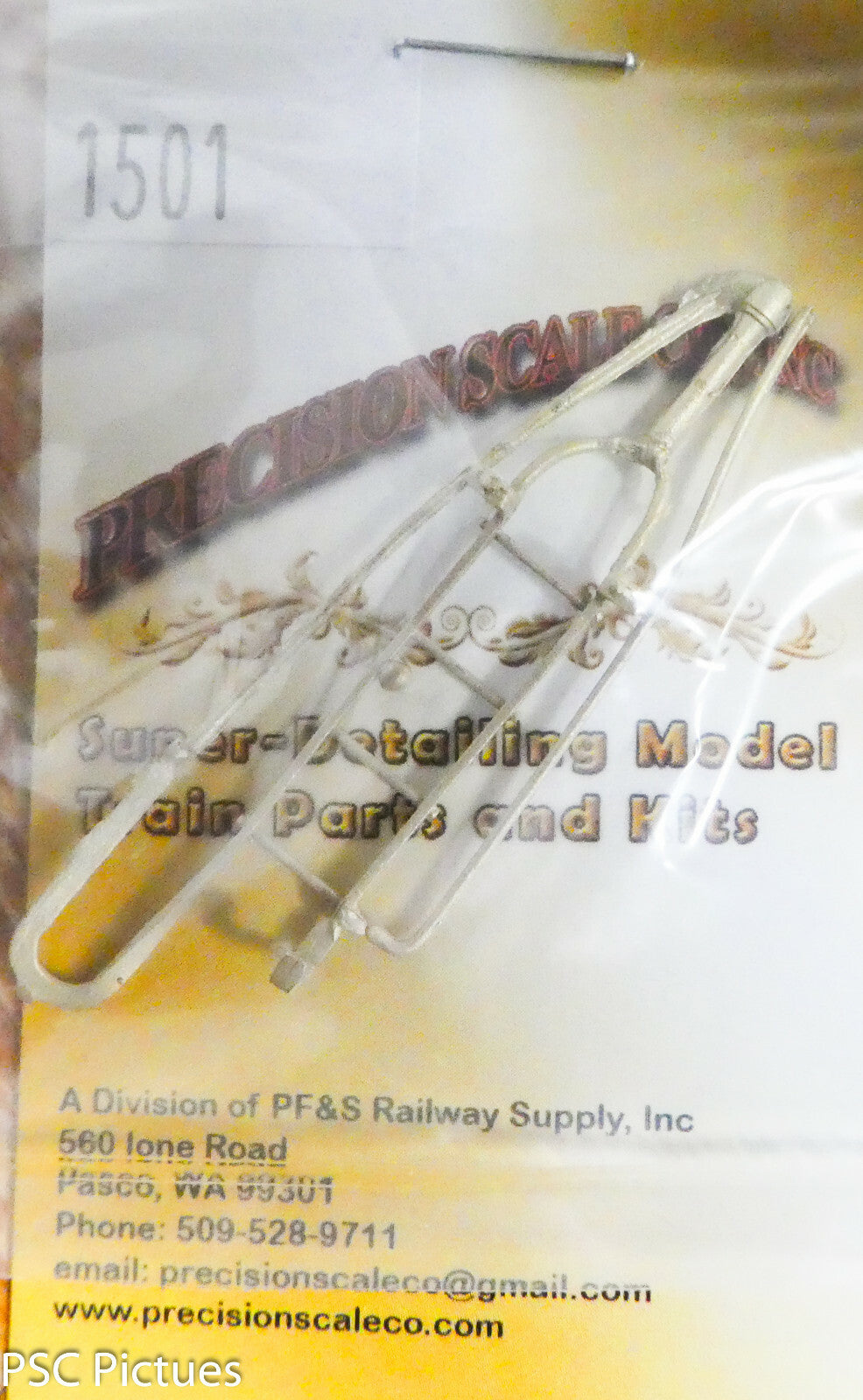 Precision Scale O #1501 Ladder, 4-Rung, for: Tender (Brass Casting)