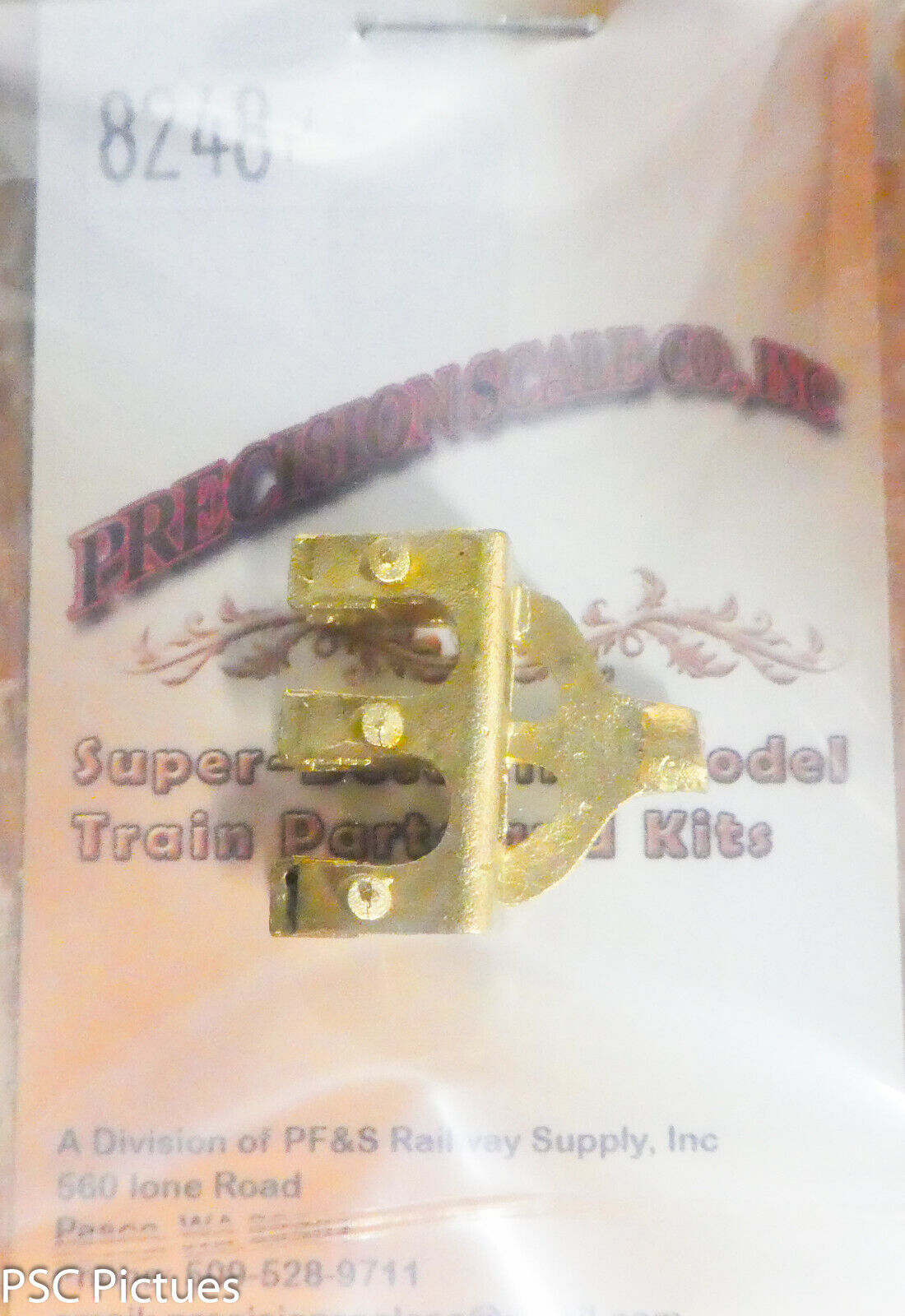 Precision Scale O #8248 Crankcase, 2-Cylinder (Brass Casting)