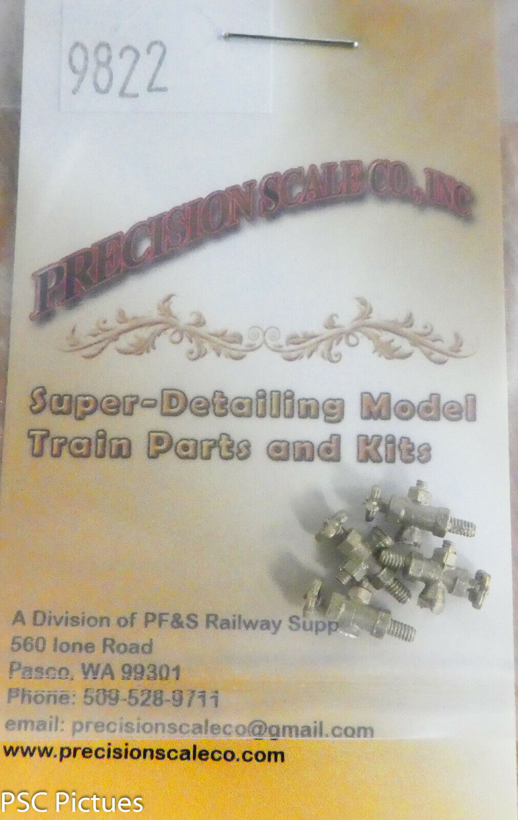 Precision Scale #9822 (Large Scale/Multi-Scale) Globe Angle Valves .045" Core