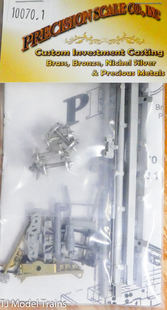 Precision Scale HOn3 #10070.1 Log Car, 29' (Plastic kit) Some Brass Parts