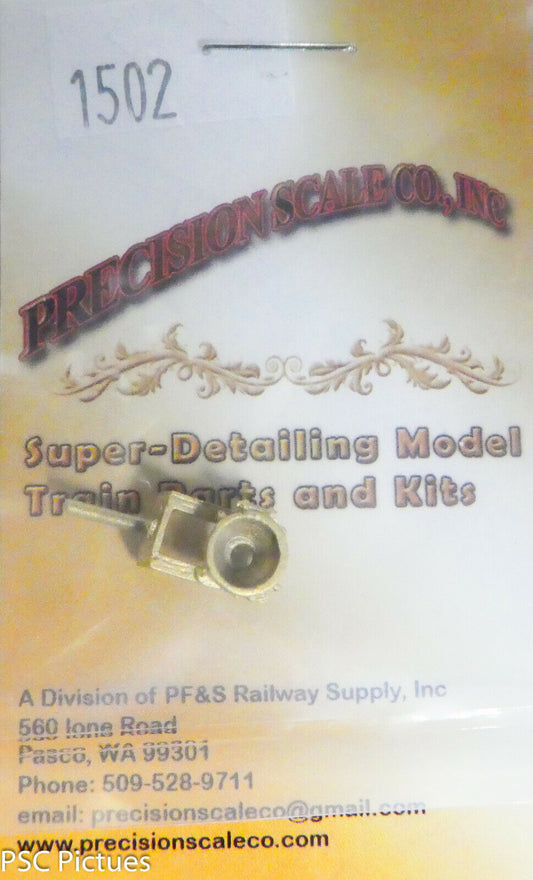 Precision Scale O #1502 Back-Up Light, Cored for Bulb, D&RGW (Brass Casting)