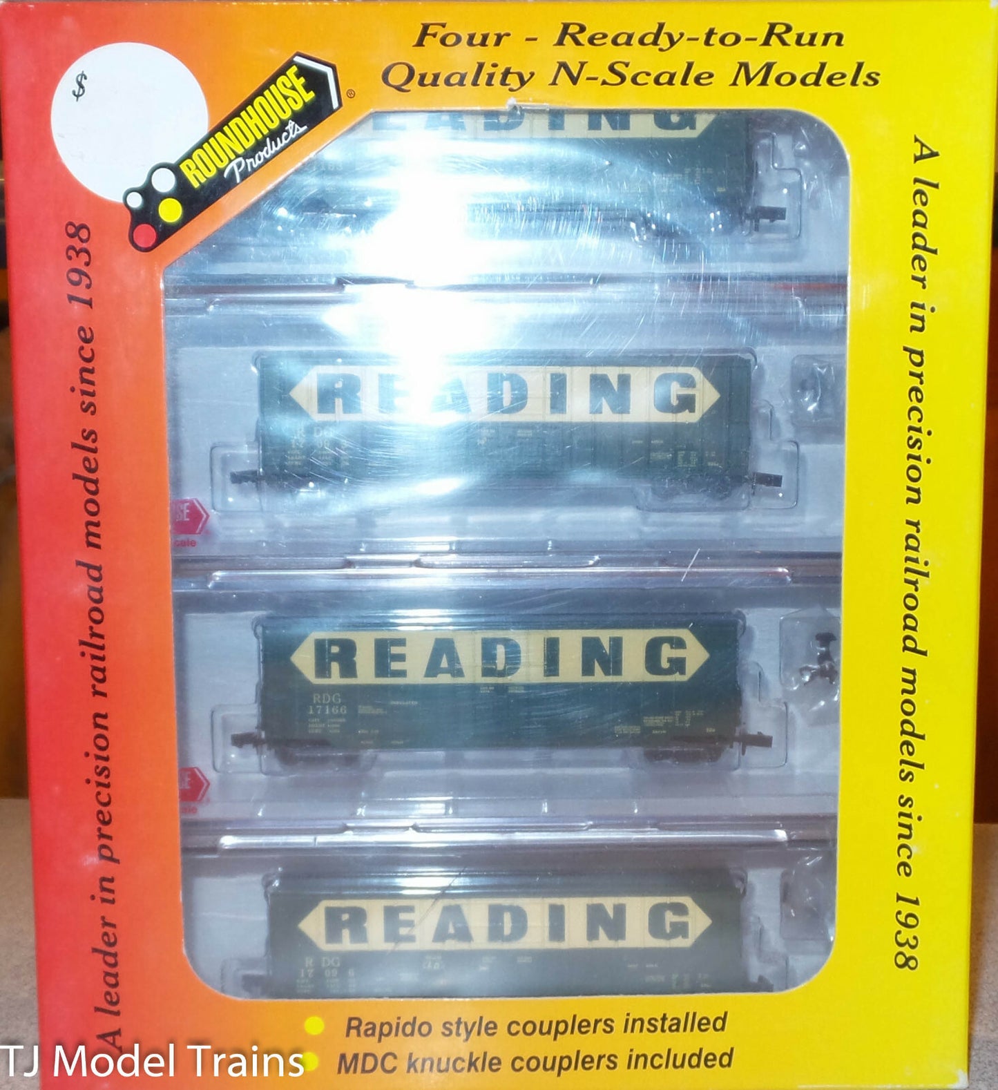 Roundhouse- N-Scale Ready-To-Run 4-Pack/ Reading R.R. #89470