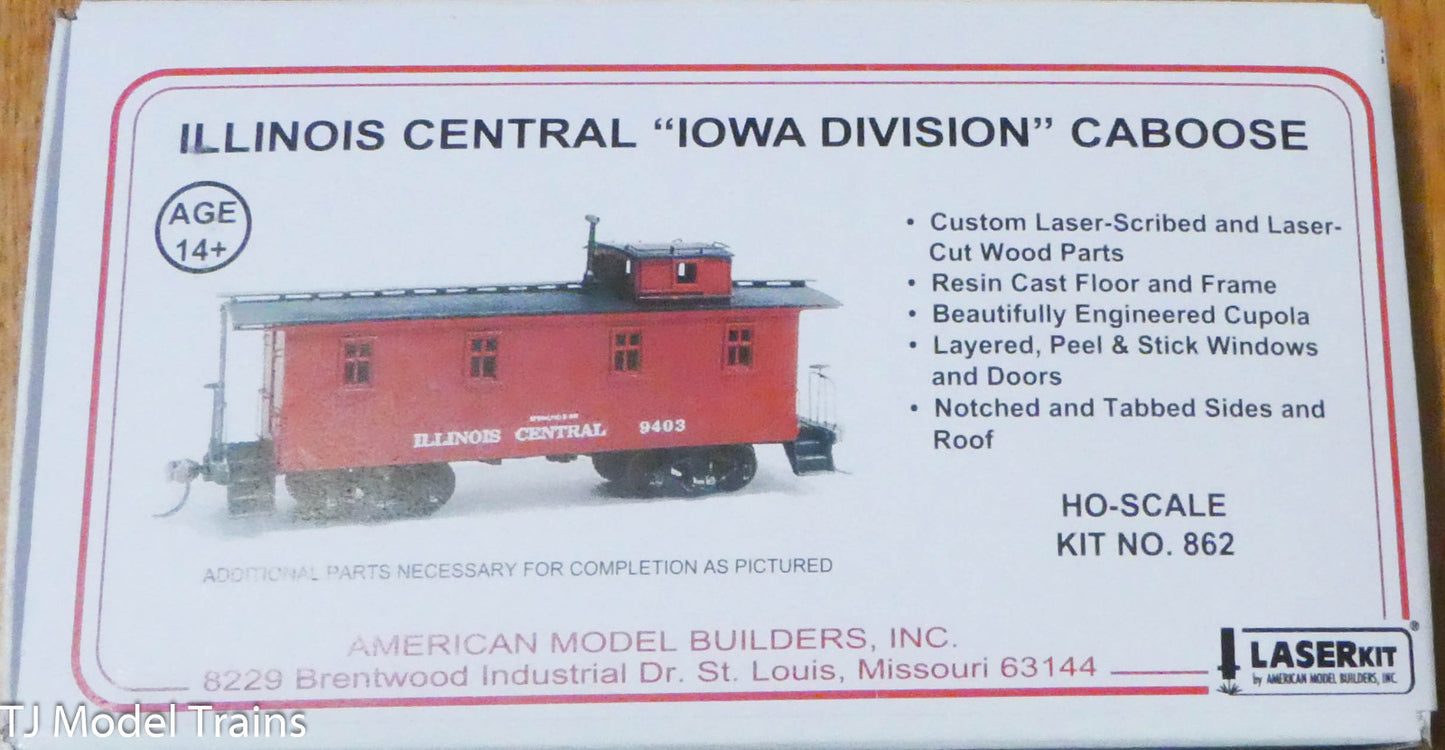 American Model Builders HO #862 Illinois Central "Iowa Division" Caboose