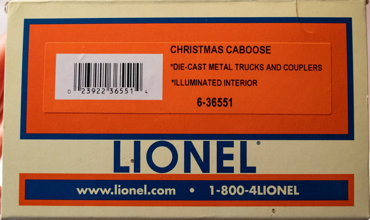 Lionel O Scale #6-36551 CHRISTMAS CABOOSE