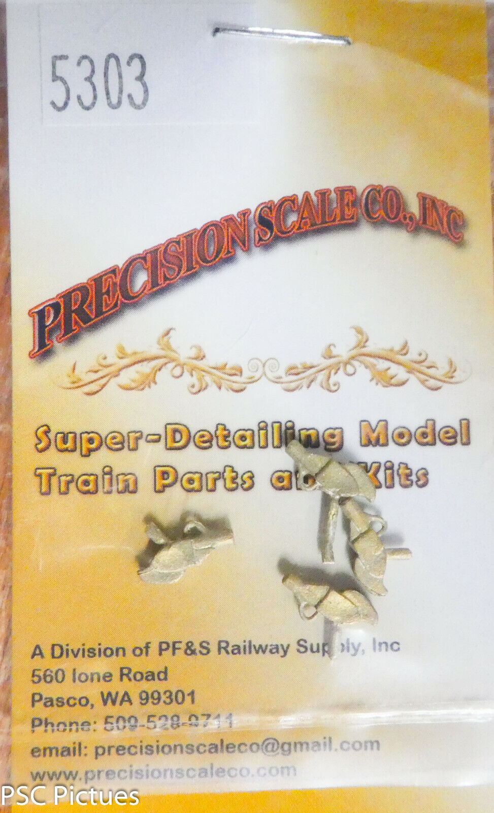 Precision Scale O #5303 Shoe, Trolley (Brass Castings 4)