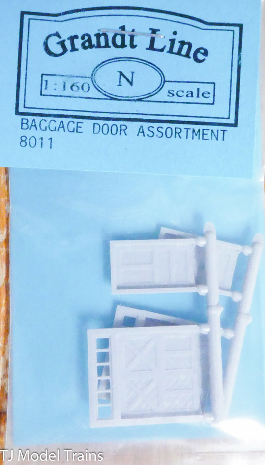 Grandt Line N #8011 Baggage Door Assortment (Plastic) N Scale