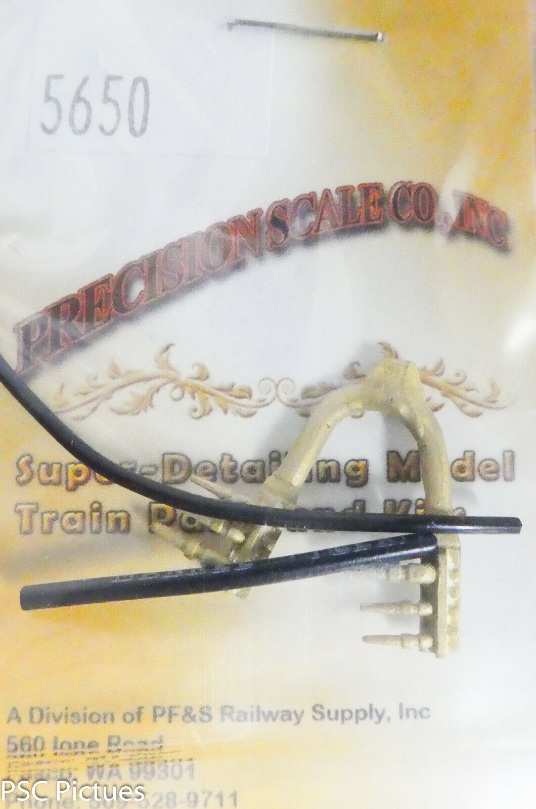 Precision Scale O #5650 Brackets, Air and MU Hose, EMD, R&L (Brass/Plastic)