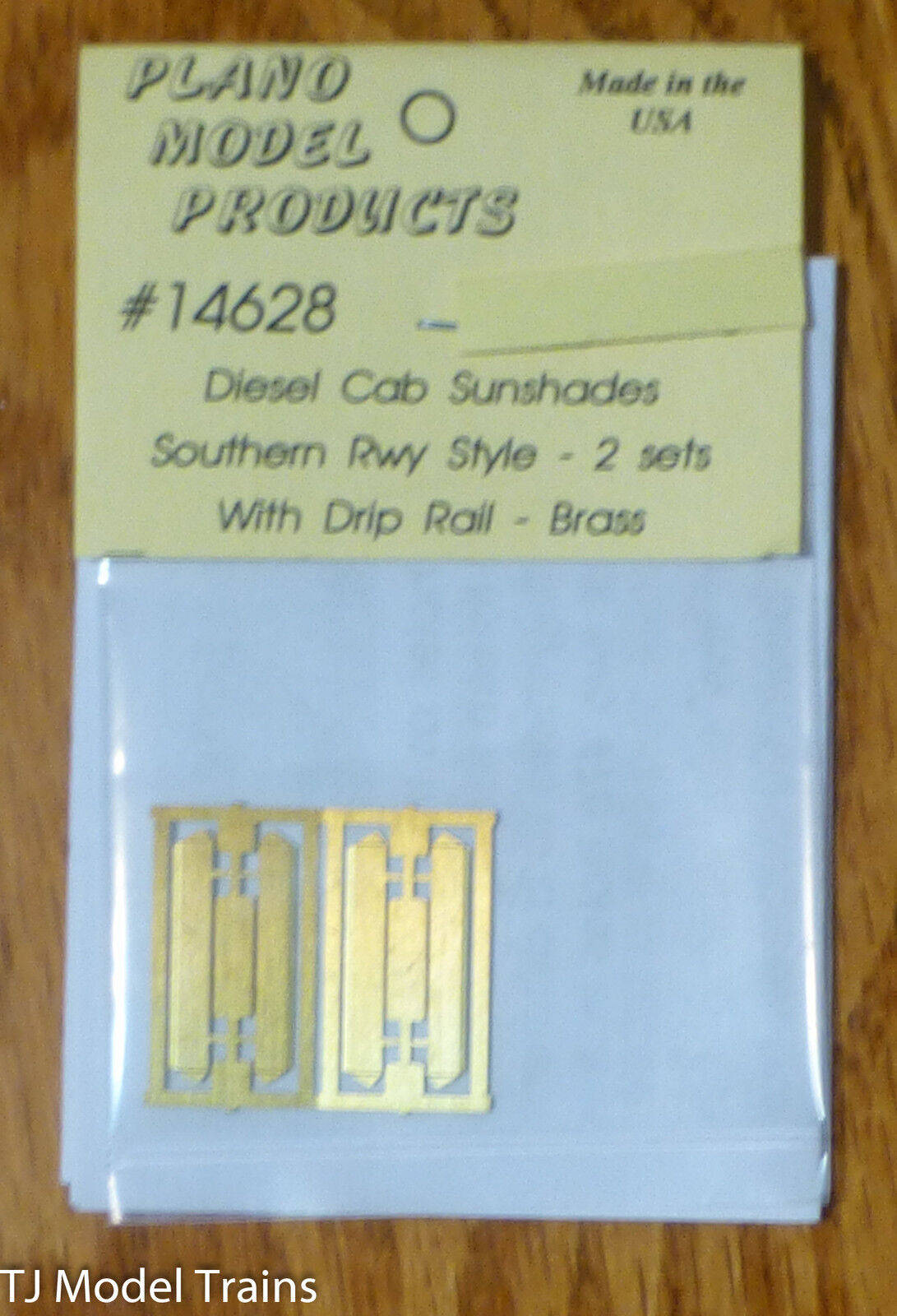 Plano #14628 (HO Scale) Diesel Cab Sunshades -- Southern Railway Style - 2 Sets