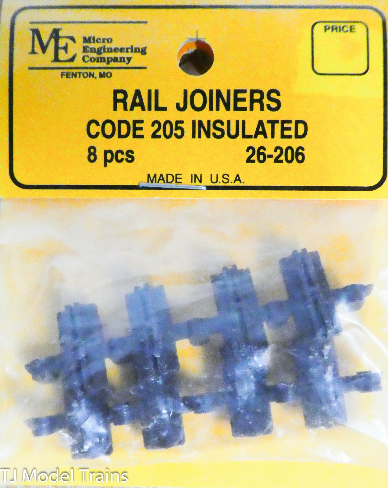 Micro Engineering Company #26-206 Rail Joiners Code 205 Insulated (8pcs)