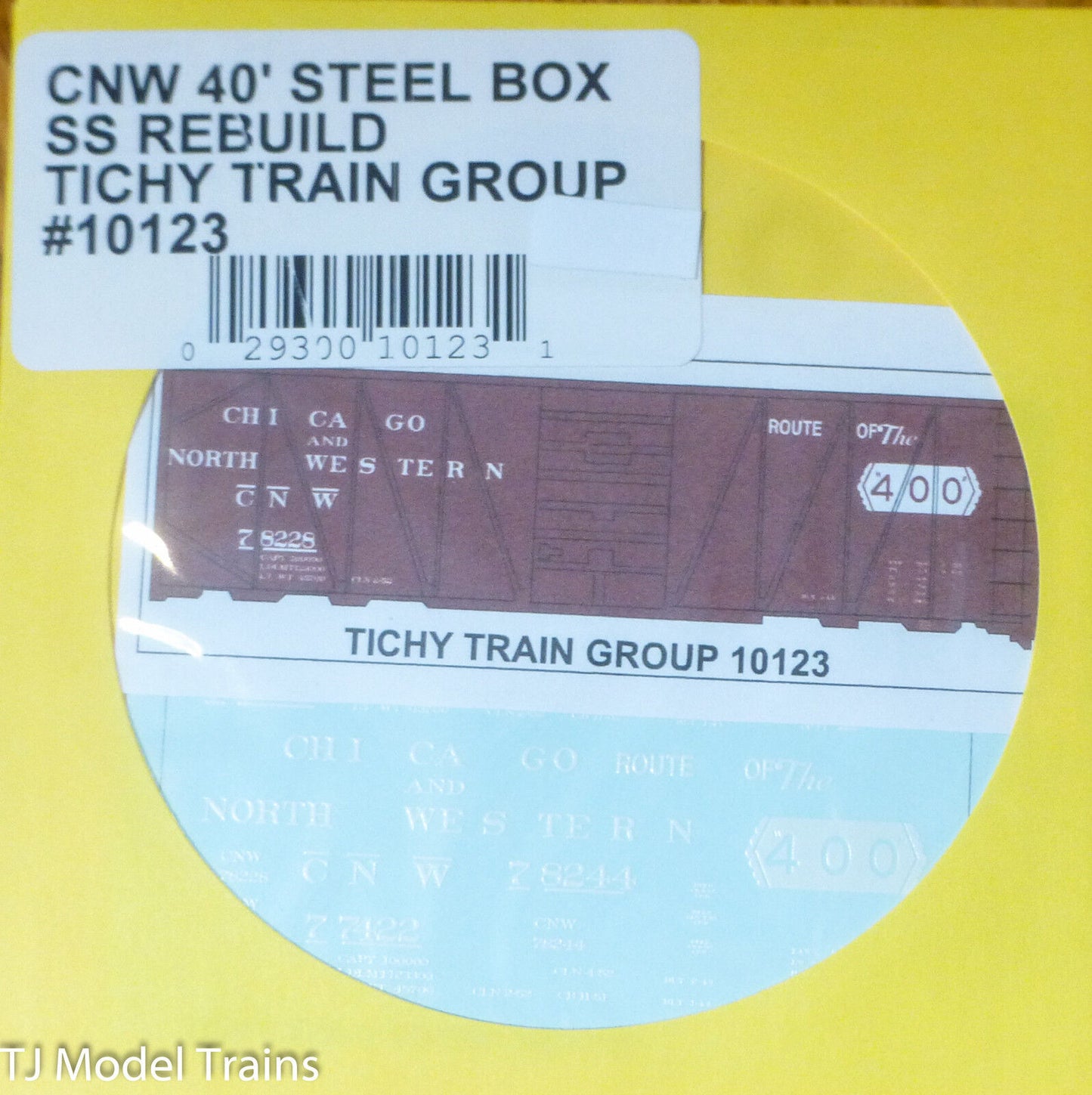 Tichy Train Group #10123 Decal for: Chicago & North Western 40' Rebuilt Steel