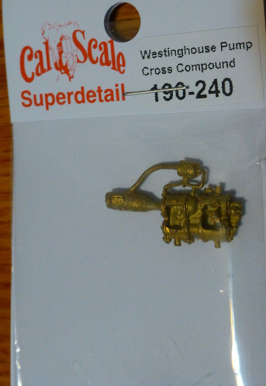 Cal-Scale #240 Westinghouse Pump Cross Compound (HO Scale) Brass Casting