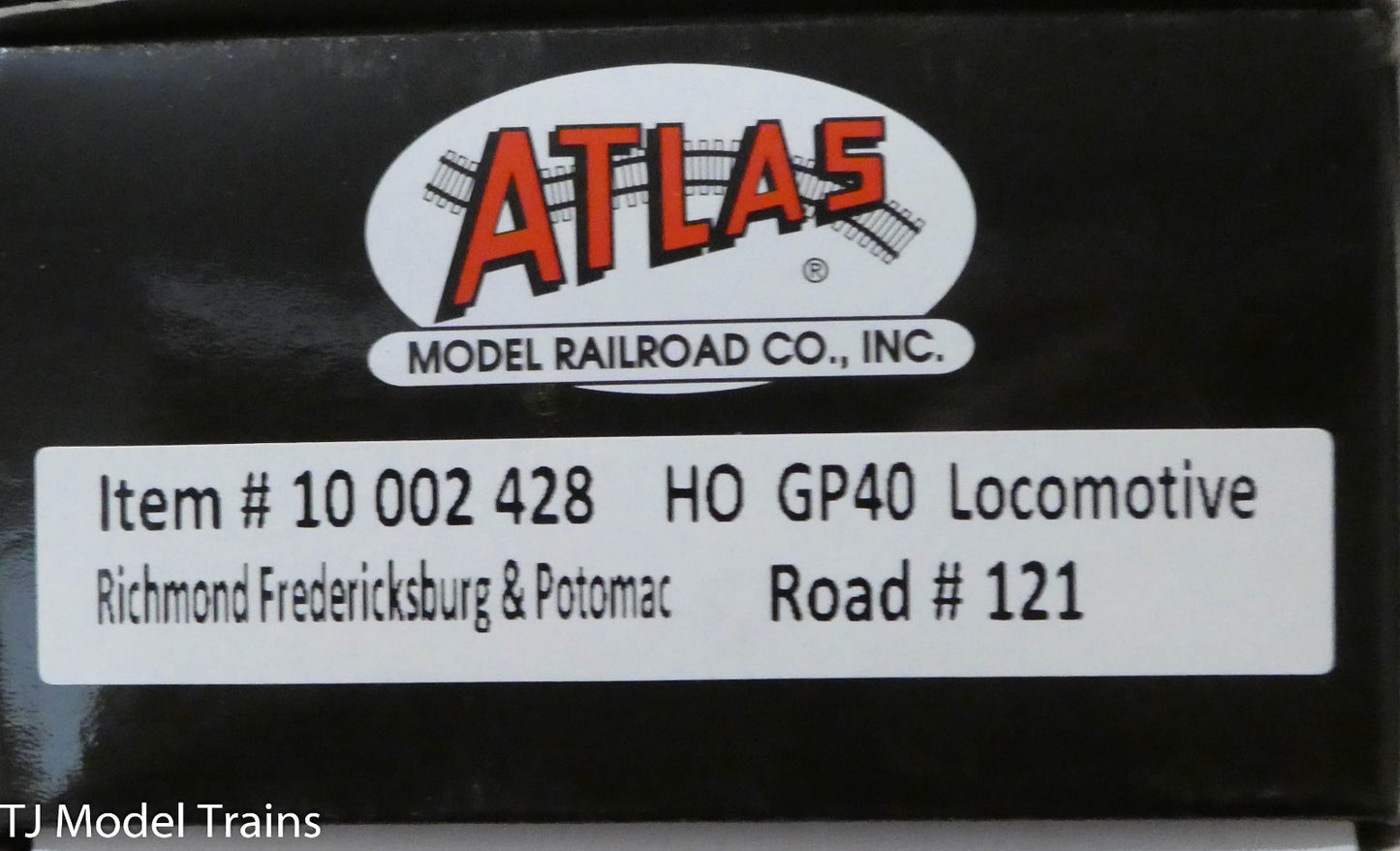 Atlas HO #10002428 GP40 Locomotive-Richmond Fredericksburg & Potomac (Rd #121)