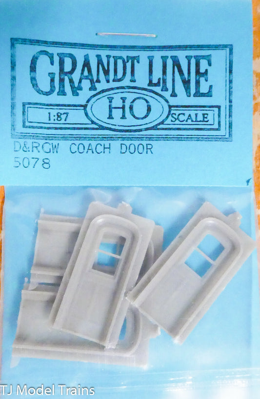 Grandt Line HO #5078 ( D&RGW Coarch Doors, Arched Top ) 1:87th Scale / Plastic