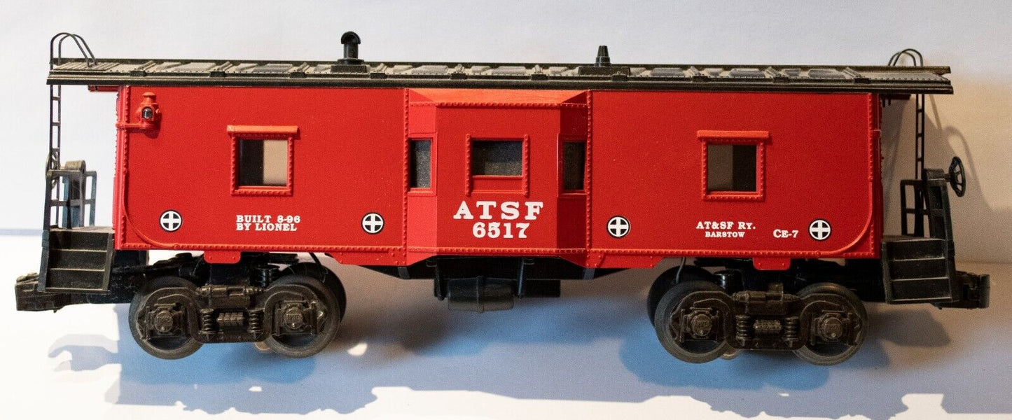 Lionel #6-19732 ATSF Santa FE 6517 Lighted Bay Window Caboose in OB