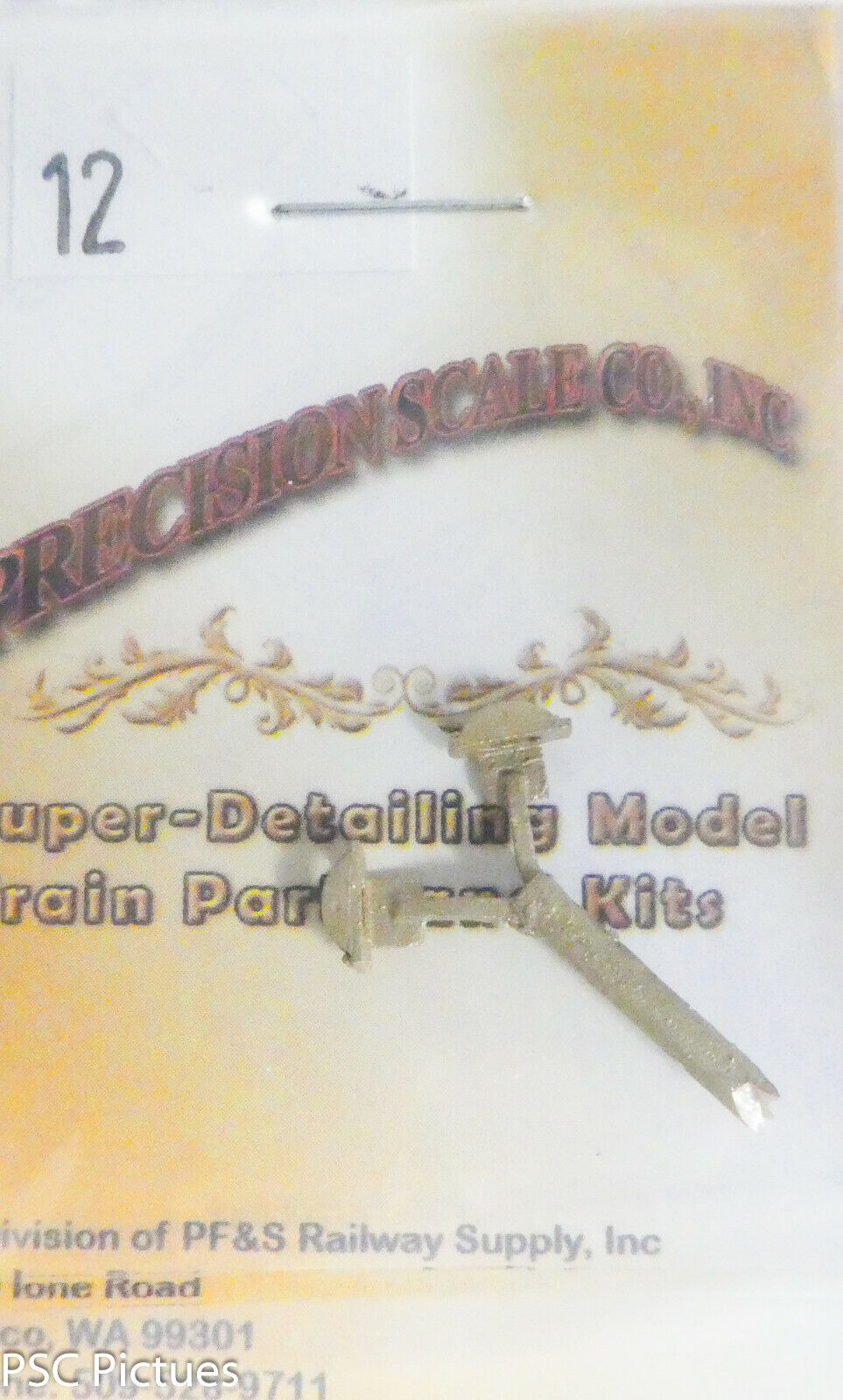 Precision Scale O #012 Coupler Pockets, Small, S.F. Street Railway (Brass)