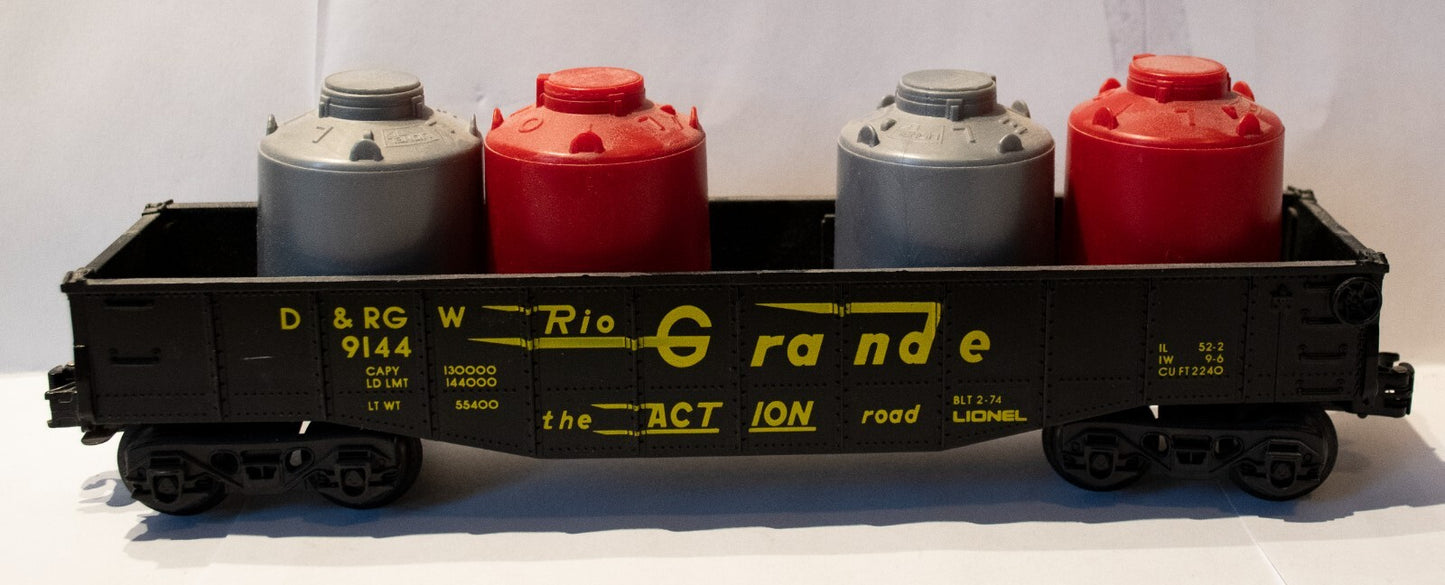 Lionel #6-9144 D&RGW Gondola (Used)