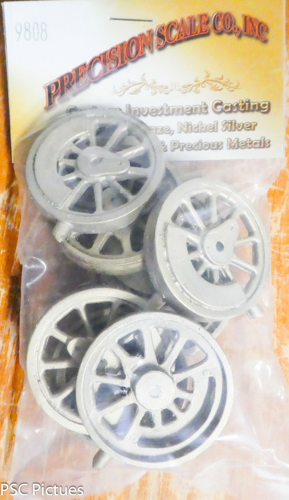 Precision Scale #9808 (1/2" Scale) Driver Centers, 36", Baldwin (Brass Parts 8)