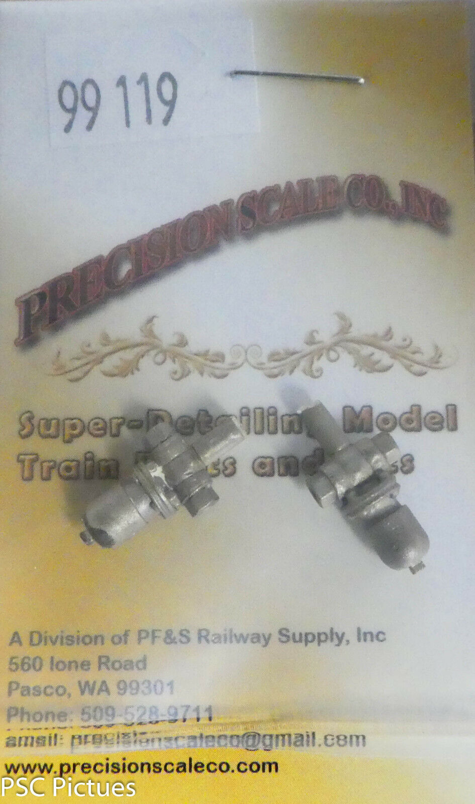 Precision Scale #99119 (Large Scale) Dirt Collector (2 in pkg) Brass Castings