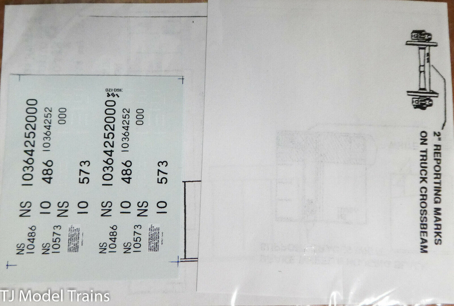 Islington Station Products HO #360-120A NS Numbers for Bethlehem Coalporter