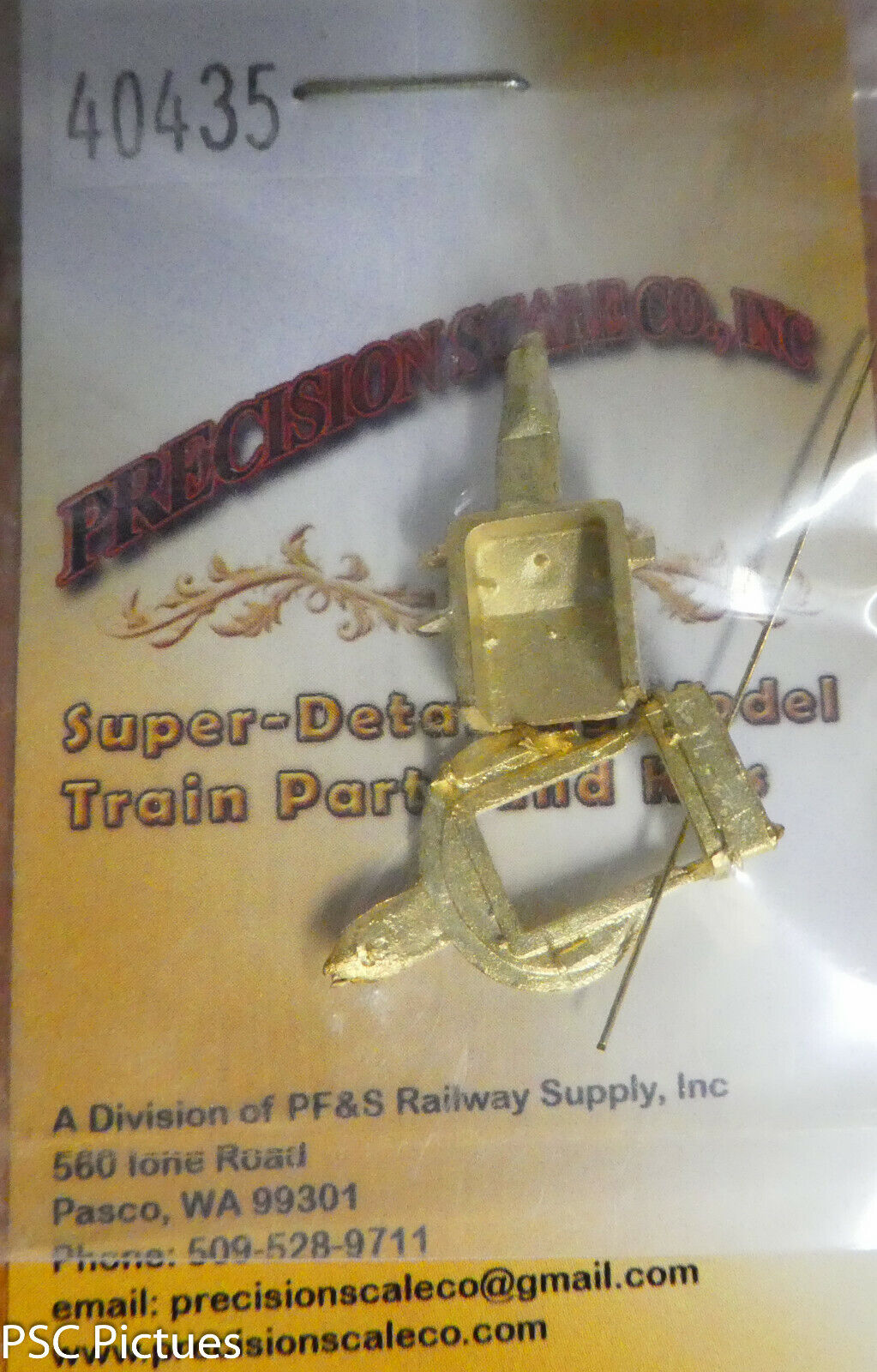 Precision Scale O #40435 Firedoor w/Draft Box, Oil Firing, Working (Brass)