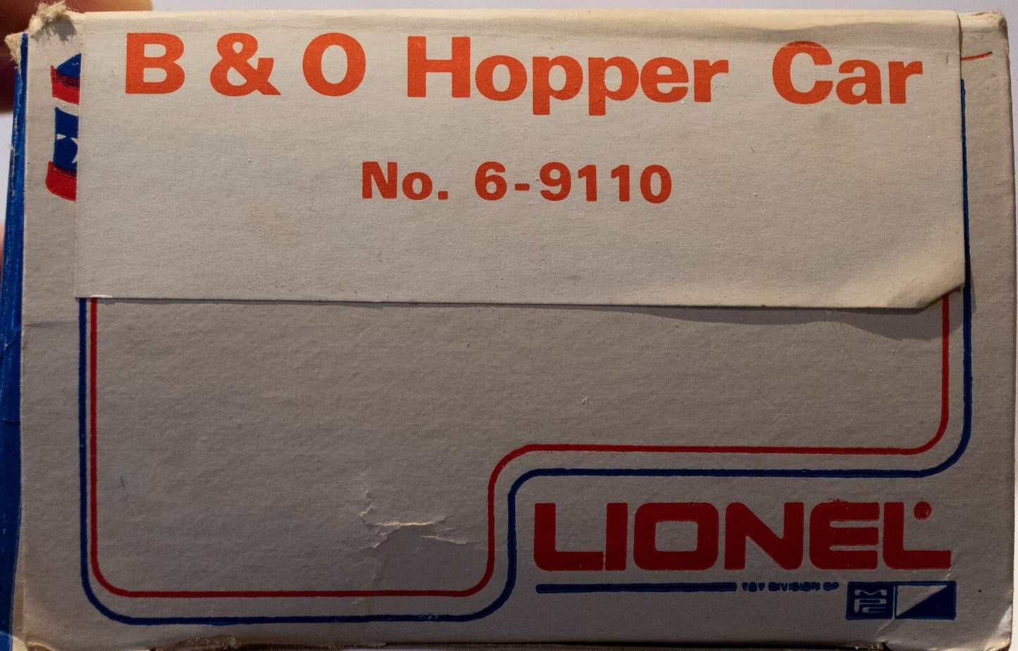 Lionel O Scale #6-9110 BALTIMORE & OHIO OPEN QUAD HOPPER