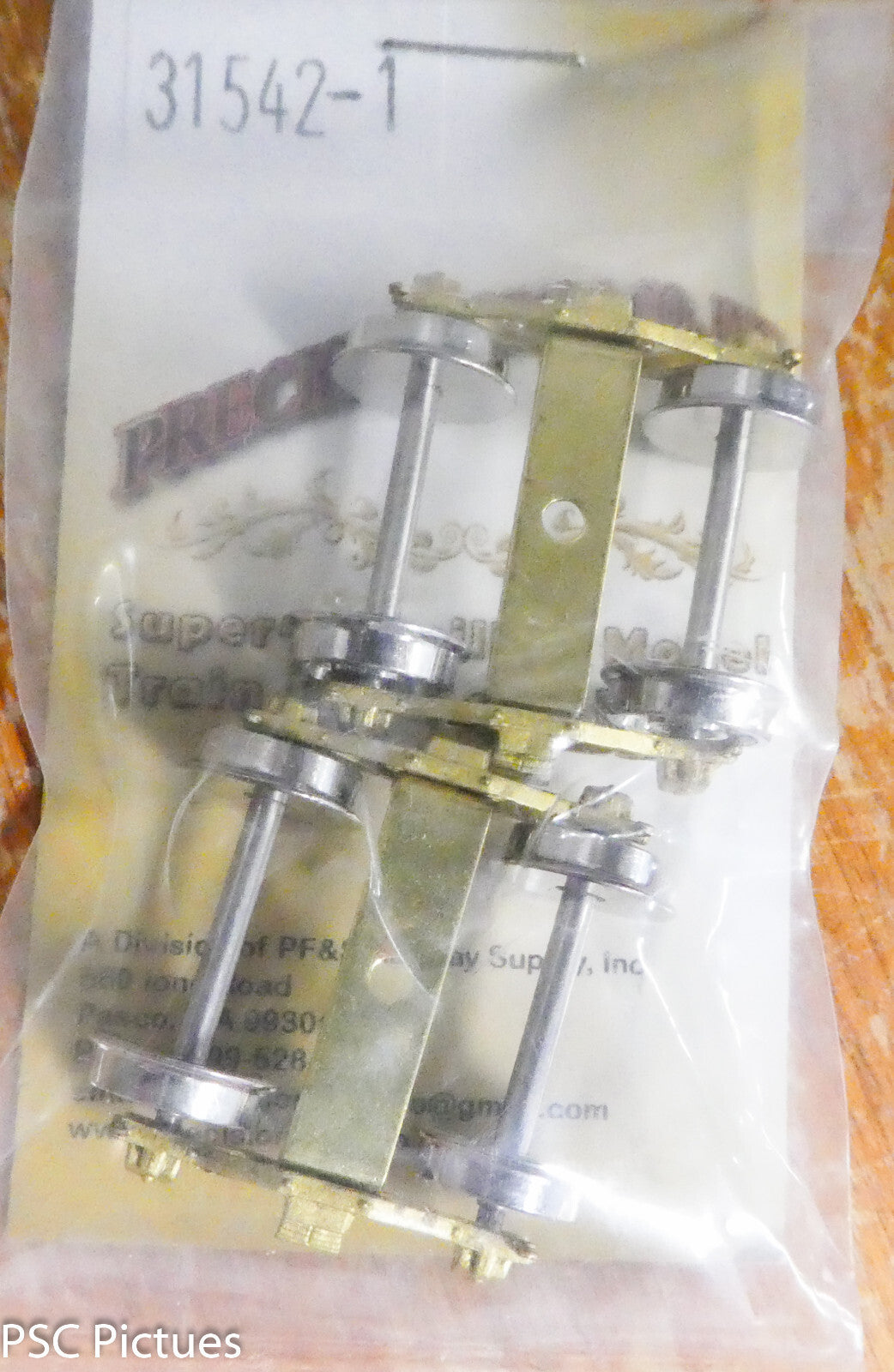 Precision Scale HO #31542.1 Trucks, Archbar Tender, 5'-6" WB, 33" Wheels (Assemb