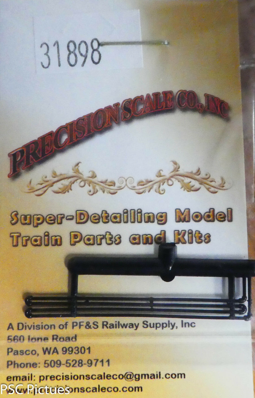 Precision Scale HO #31898 Coils, Cooling, for 10" Air Tank (Plastic)