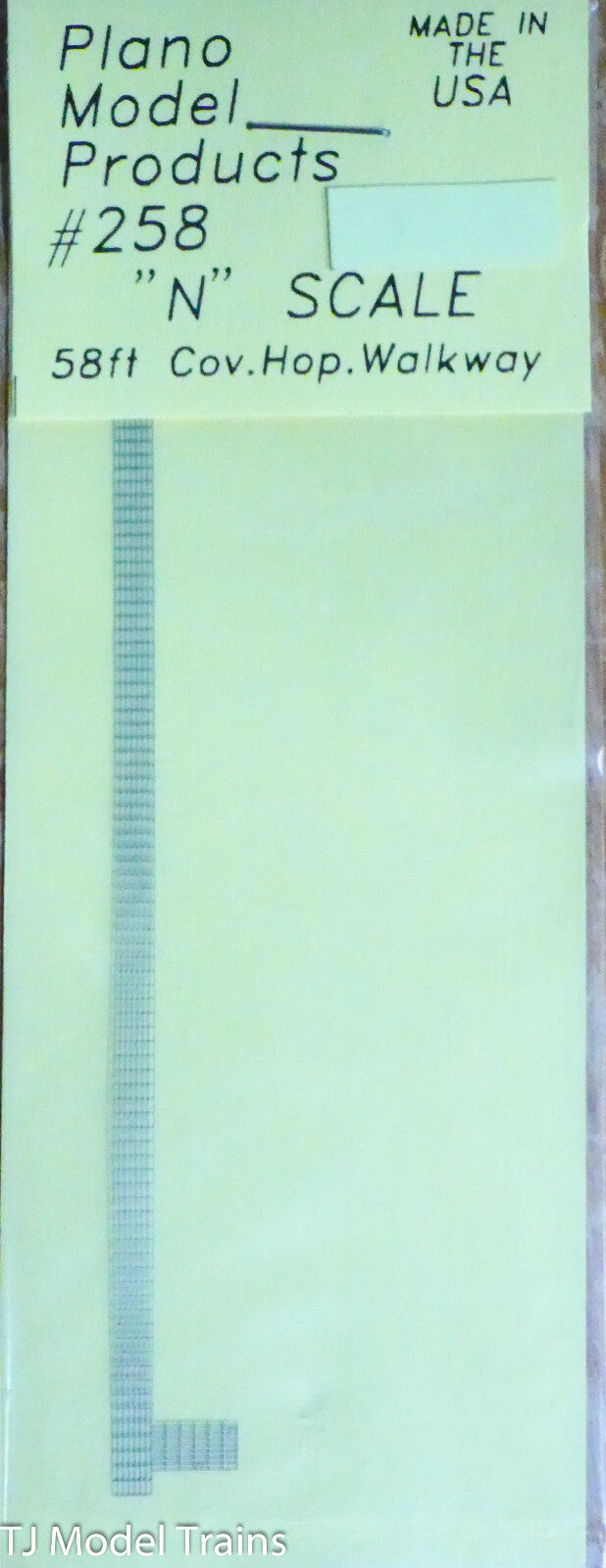 Plano N #258 Walkway for: 58ft Cov,d Hopper (N Scale)