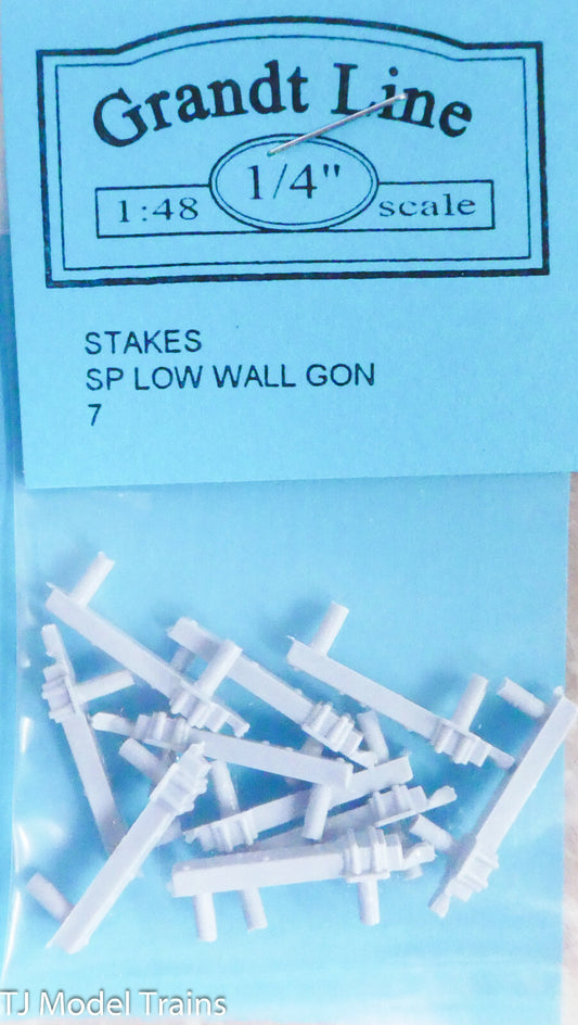 Grandt Line O #7 ( Stakes SP for: Low Wall Gondola) Plastic Parts (1:48th Scale)